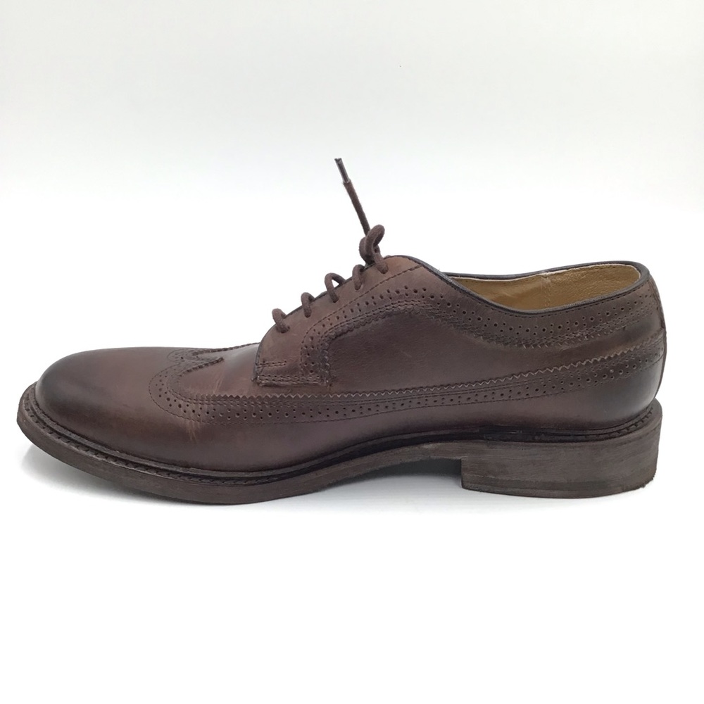 🔴SOLD🔴Frye brown leather brogue wing tip oxford women 10B - Picture 6 of 10